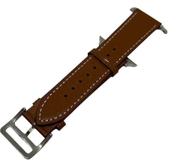 Apple Watch 42/44/45mm Opaska Pasek brąz a'la skórzany kod 1978