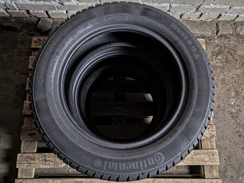 Зимові 205/55r16 Continental | 2024 | 8.5mm | Made in Portugal | Преміум шини | Комплект | Стан нових, без пошкоджень, без ремонтів, без дефектів