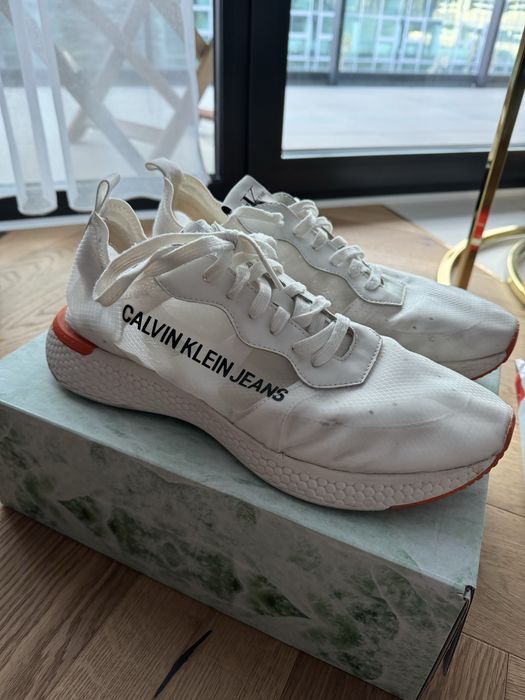 Calvin Klein Jeans Alban S0583 białe sneakersy