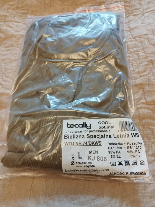 Bielizna letnia, termoaktywna. Męska.