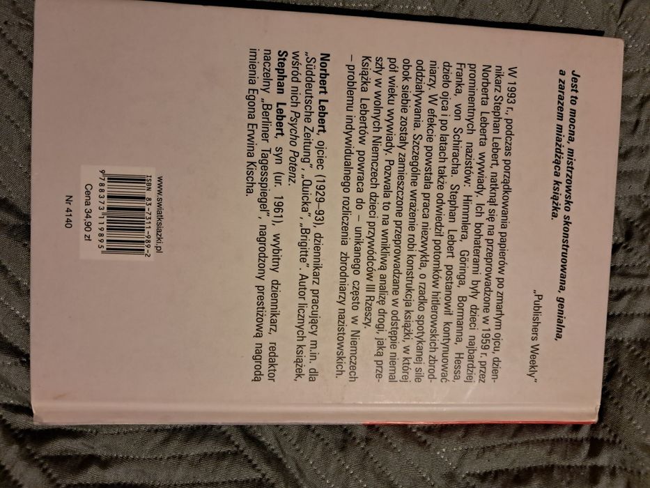 Noszę  jego nazwisko.Norbert lebert