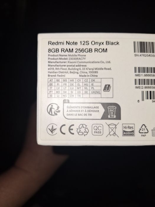Мобильный телефон Xiaomi Redmi Note 12s 8/ 256 gb