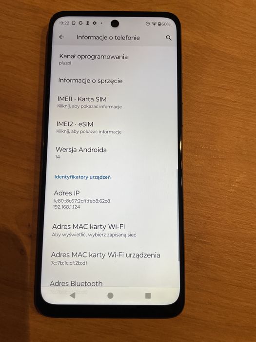 Smartfon Motorola Moto g 54 5g stan idealny