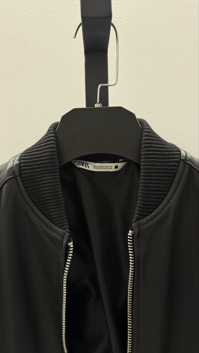 Кожаная куртка чоловіча Zara шкіра натуральна