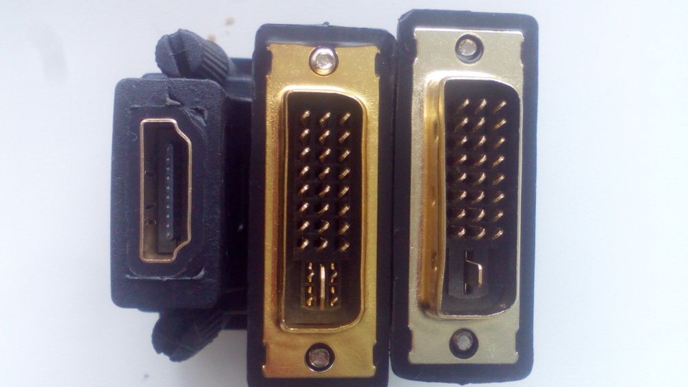 DVI-D (24+5 или 24+1) папа -> HDMI мама 4k адаптер переходник