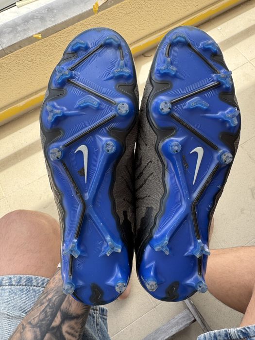 Nike Phantom GX Elite FG Preto/Azul – Tamanho 43 – Como Novas