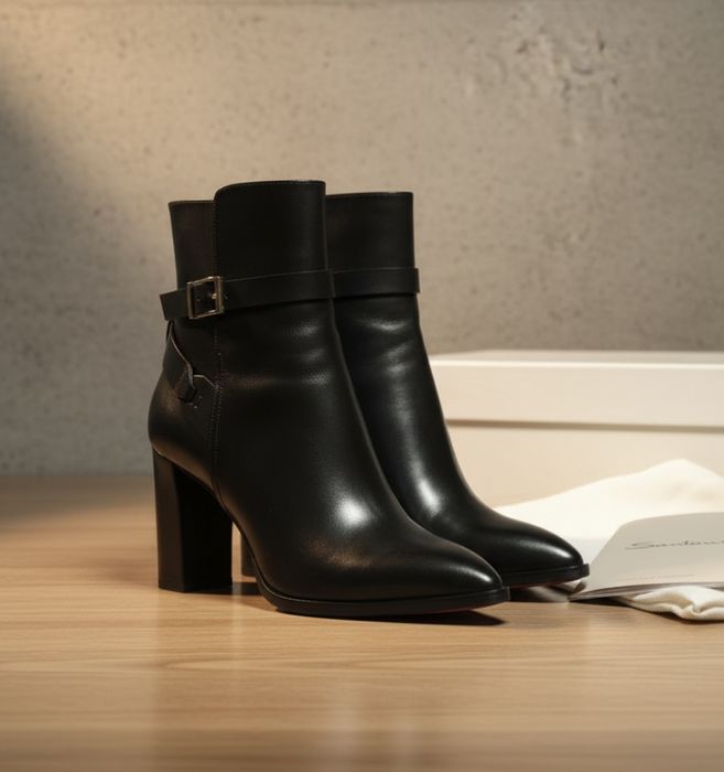 Шкіряні ботильйони від італійського бренду Santoni