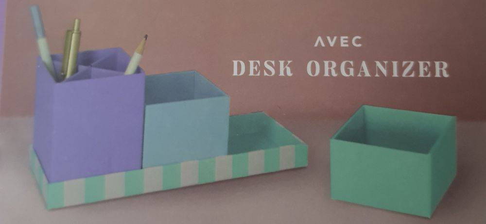 Organizer na biurko Avec-pastelowy