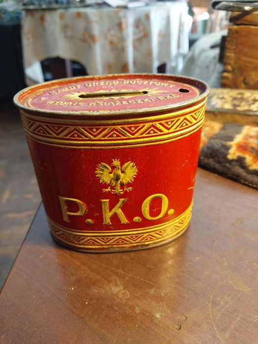 Stara puszka PKO - skarbonka