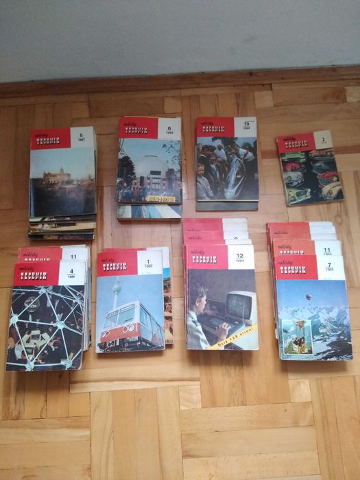 Młody Technik, magazyn naukowo-techniczny lata 1983 do 1989 - pakiet