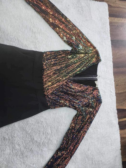 Cekinowy kombinezon multikolor nowy