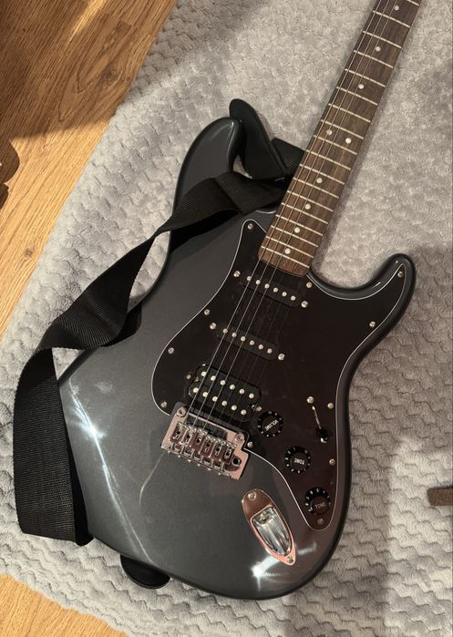 Pack Guitarra Elétrica Sonic Stratocaster Preta