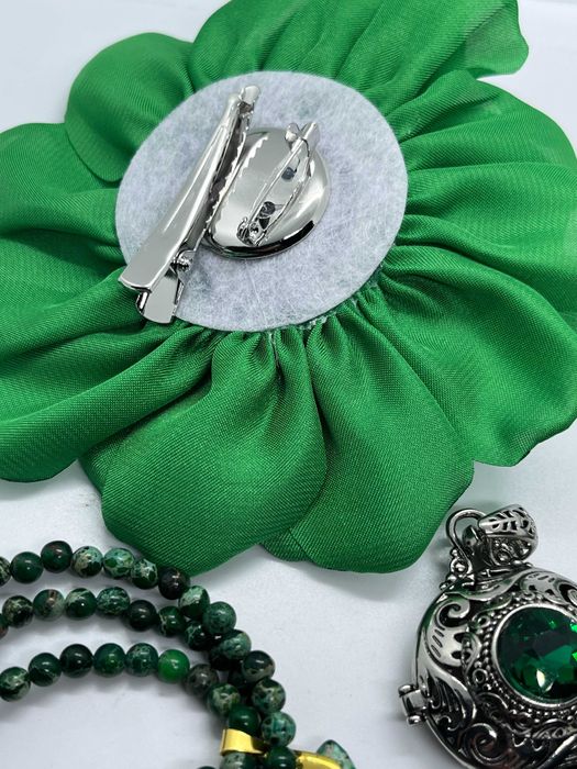 Zielony zestaw mix biżuterii