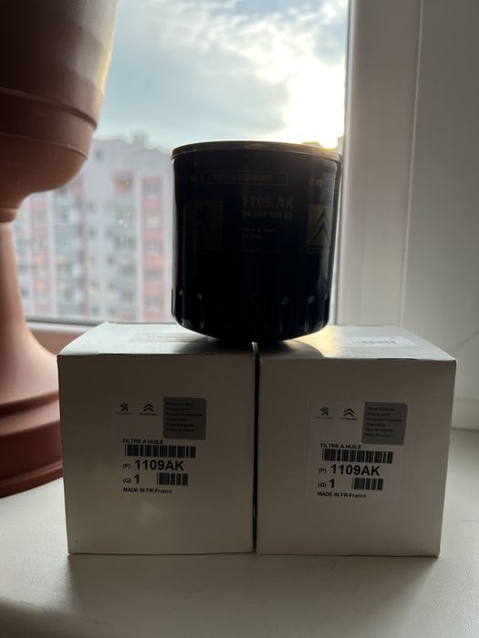 Фільтри для оливи масла мастила PSA Peugeot Citroen 3шт