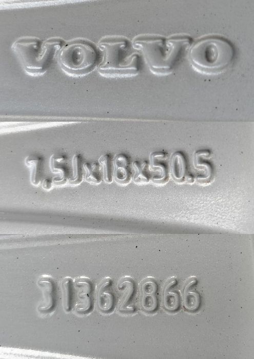 Felgi aluminiowe Volvo S60 S80 V70 V90 XC40 XC60 7,5x18 ET50 5x108
