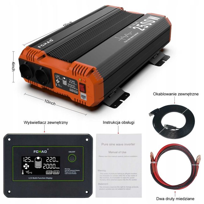 Інвертори FCHAO 1200-3500 W (чистий синус)