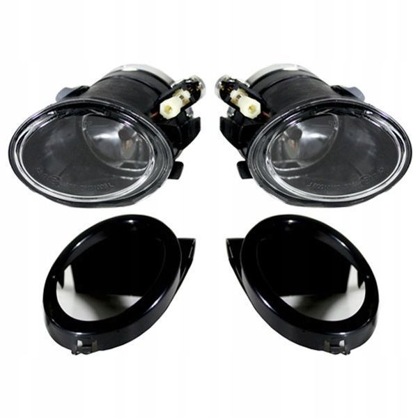 HALOGENY BMW E46 M-PAKIET M3  RAMKI ŻARÓWKA CHROM