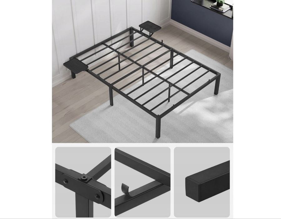 Łóżko gościnne 140x200 stelaż metalowa rama