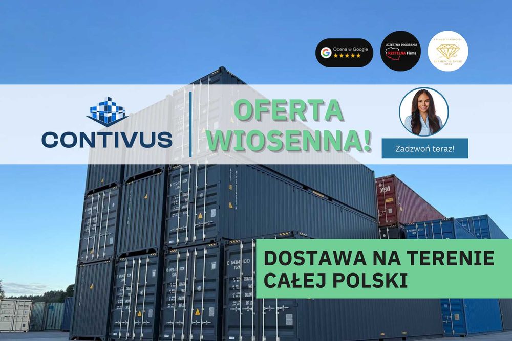 PROMOCJA! Sprzedam kontener magazynowy morski 12m/40'HC Nowy