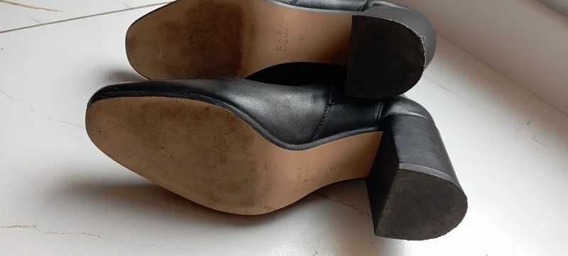 Skóra naturalna, Sztyblety, Botki Zara Women, r.37,