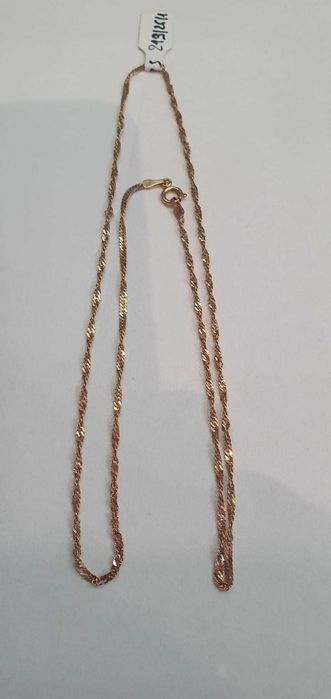 Łańcuszek złoty 14 k /585/ 3,26 g. 51 cm - Madej Gorlice Mickiewicza -