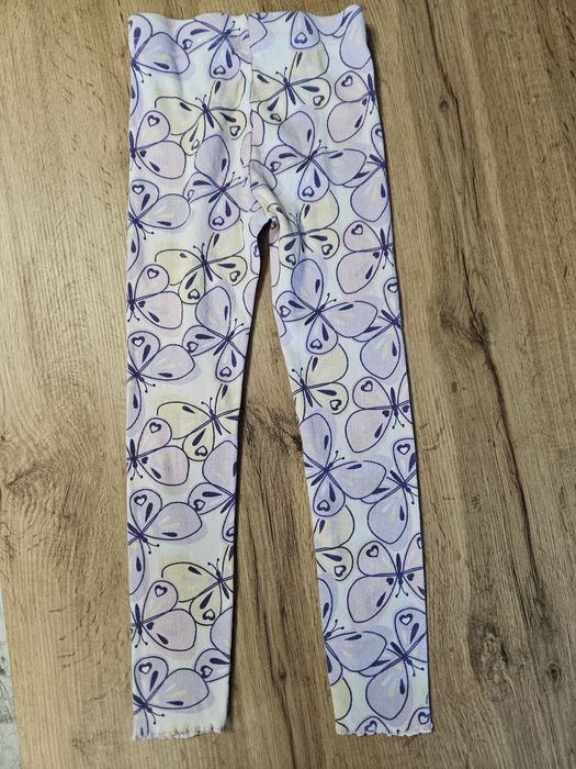 Leginsy prążkowane w motyle Little Kids 116