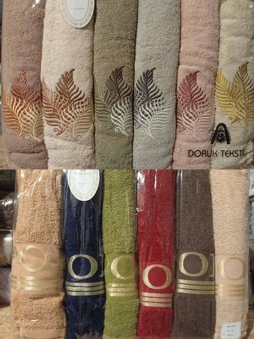 Рушники махрові турецькі. 50х90 та 70х140. 100% бавовна.