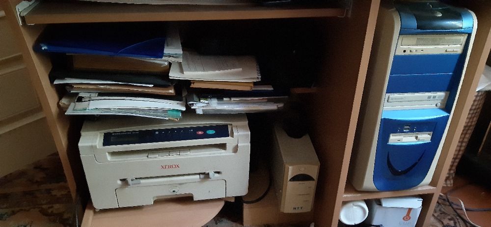 Системний блок,принтер і блок живлення