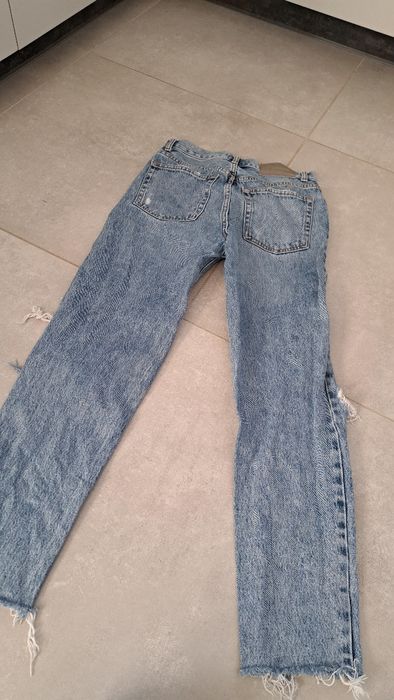 Dżinsy spodnie  potargane szarpane pull&bear 34 xs
