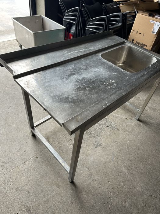 Bancada de inox cuba grande