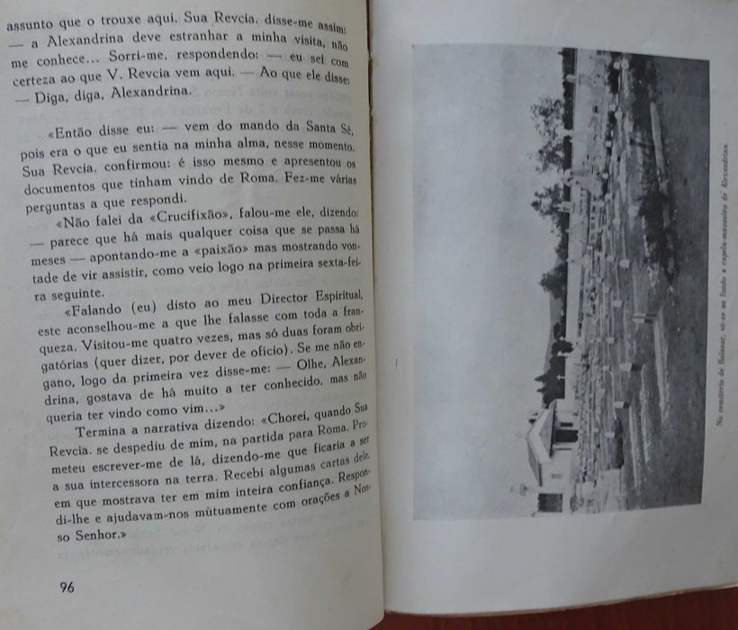 Alexandrina Maria da Costa - A Doentinha de Balasar (Uma Vitima da Eucaristia) - 1º Edição 1958