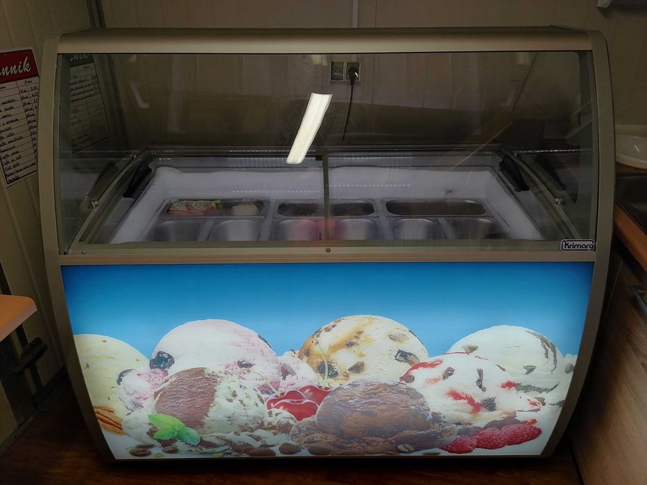WITRYNA CHŁODNICZA, cukiernicza IGLOO, WITRYNA do lodów  Krimarg