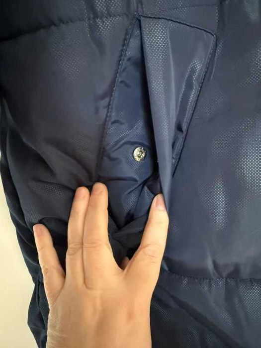 Granatowa ciepła kurtka L damska