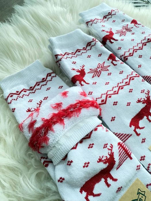 Новорічні Шкарпетки махрові