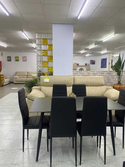Mesa de vidro + 6 cadeiras -envió  grátis