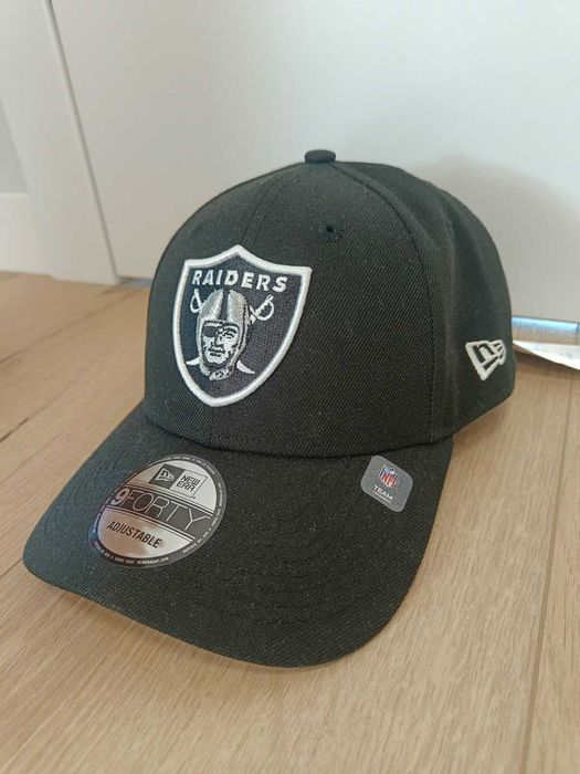 New Era 9FORTY NFL Las Vegas Raiders Team M-Crown Black czapka z daszkiem nowa