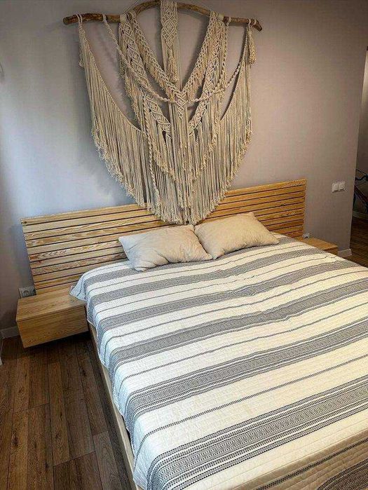 Ліжко дерев'яне двоспальне (Доміно)