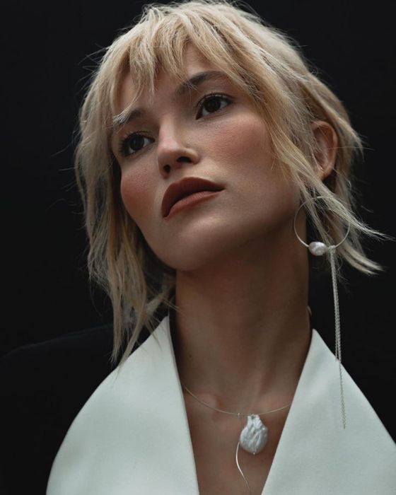 Моносережка  Agape сережки пусет срібло Bevza