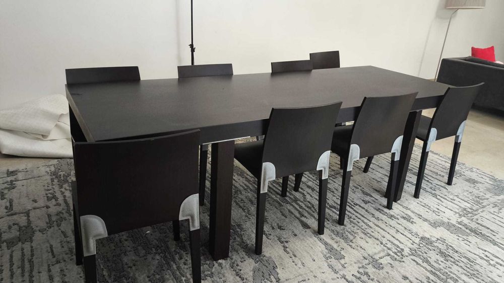 Mesa MINOTTI com 8 cadeira