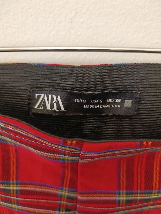 Calças tartan Zara S
