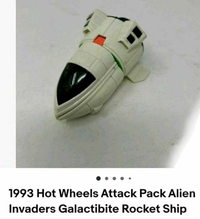 Attack Pack Alien Invaders Galactibite Rocket 1993 HotWheels