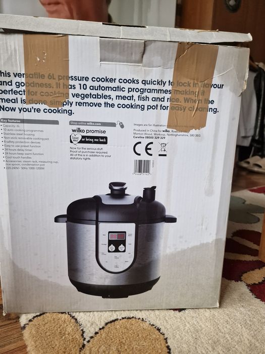 NOWY Szybkowar elektryczny Multicooker Wilko 6L 1000-1200W