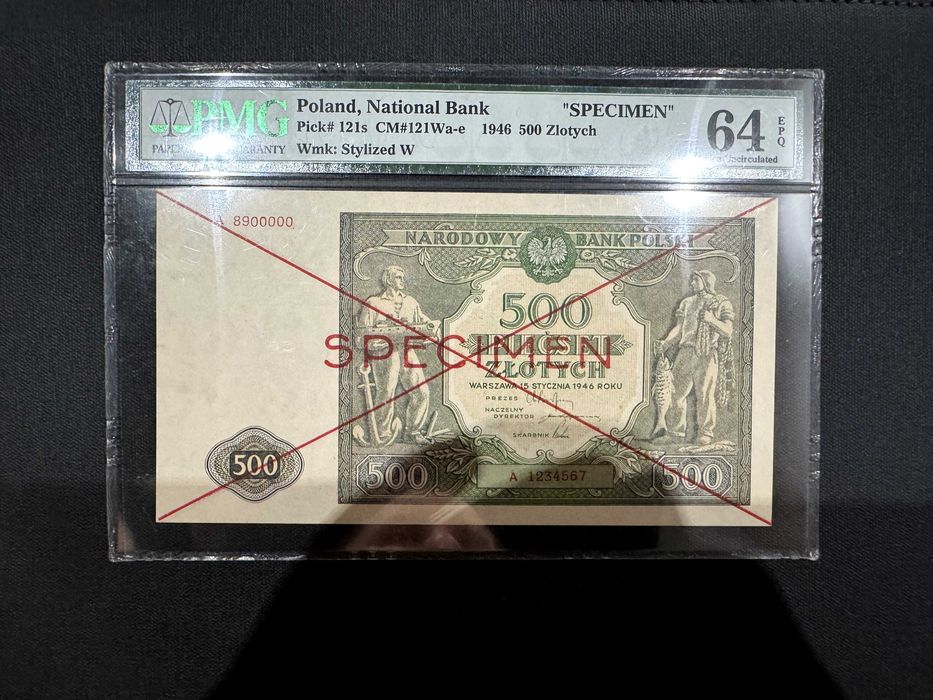 500 złotych 1946 - SPECIMEN - A