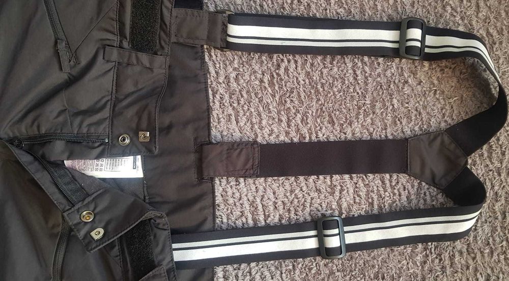 Spodnie narciarskie czarne Wed'ze Decathlon  M/W32