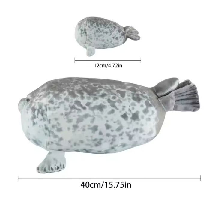 Мягкая игрушка тюлень -мама и 4детёныша