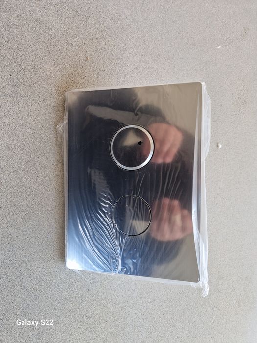 2x Przycisk pneumatyczny cersanit accento circle chrom