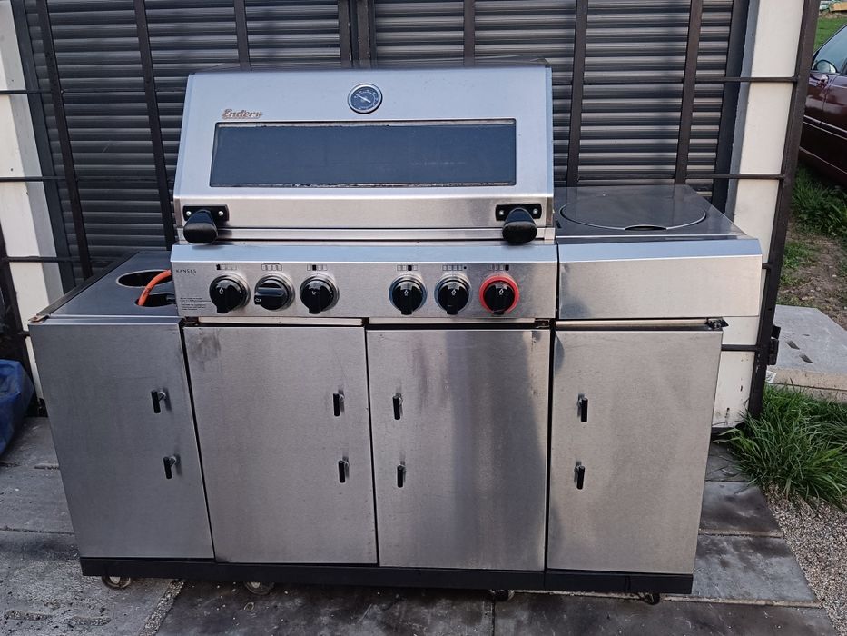 Grill gazowy  duży tanio nierdzewka