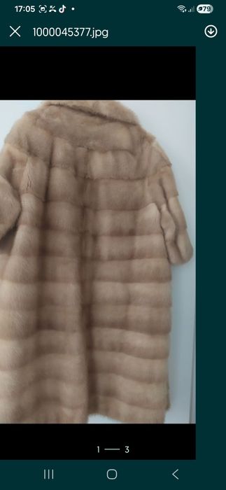 Норкова шуба, беж, Канада.