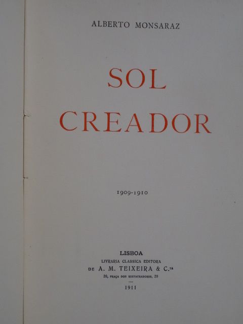Sol Creador de Alberto Monsaraz