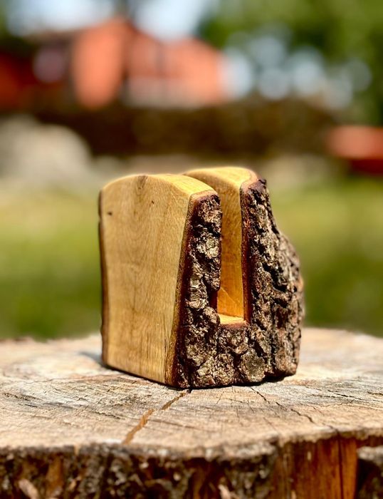 Guardanapeira Rústica Carvalho